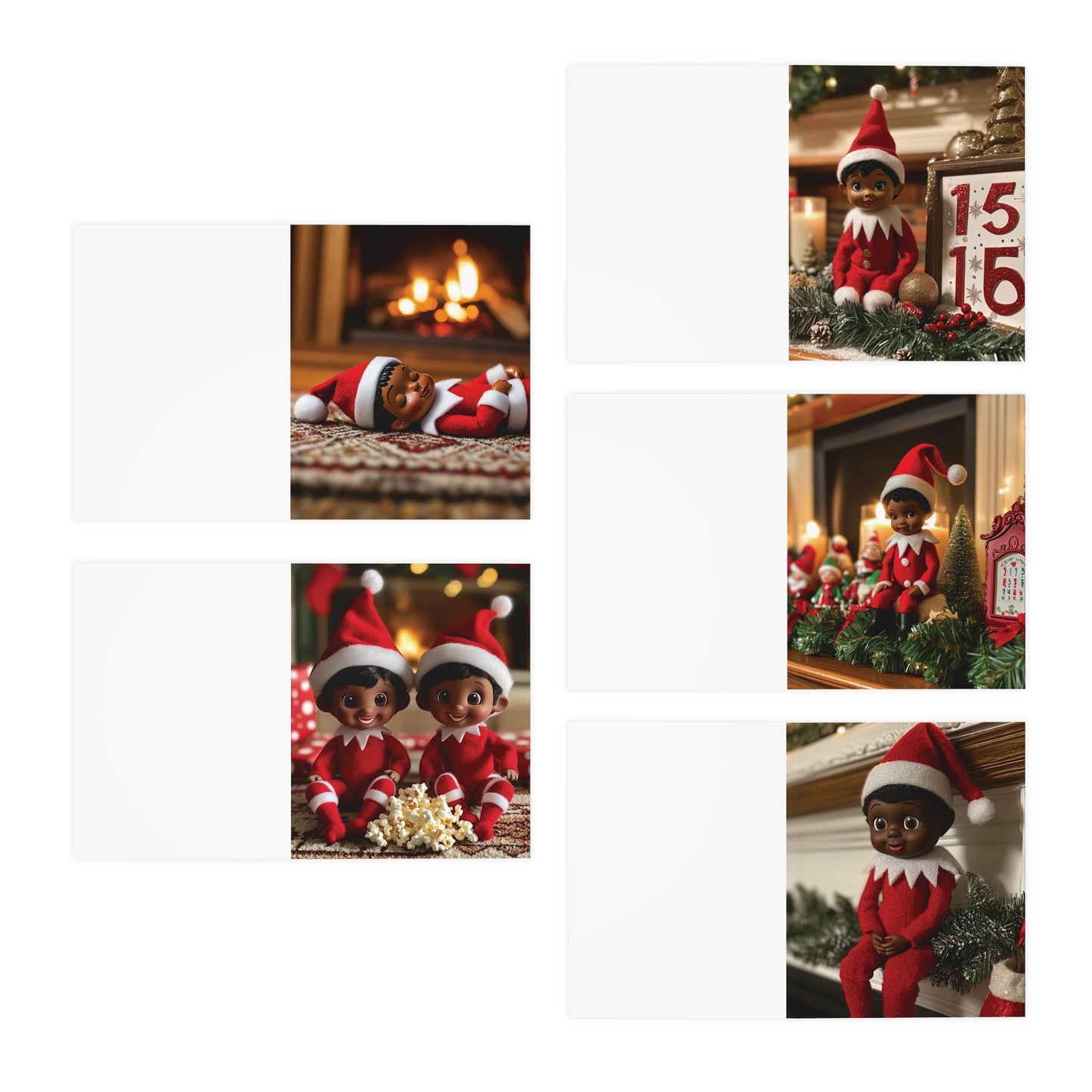 Christmas Melanin Magic Holiday Black Elf Collection